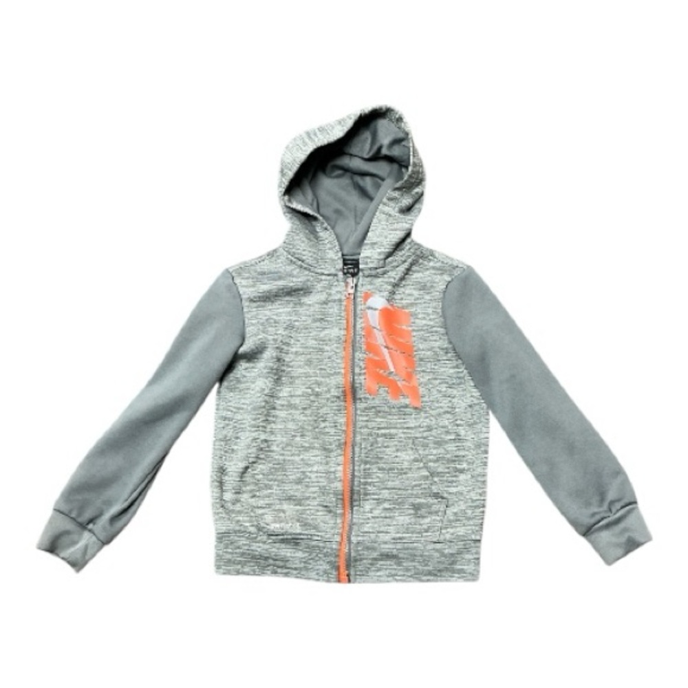 Nike - EC - Kids Hoodie in Gray and Orange
